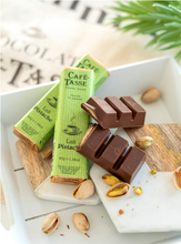 Load image into Gallery viewer, Cafe-Tasse - Milk Chocolate Bar With Pistachio Praline