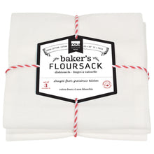 Load image into Gallery viewer, Dishtowels Floursack Tea Towel - White Set of 3

