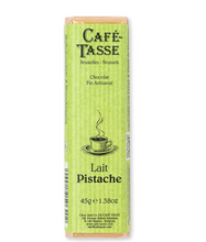 Load image into Gallery viewer, Cafe-Tasse - Milk Chocolate Bar With Pistachio Praline
