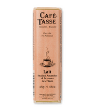 Load image into Gallery viewer, Cafe-Tasse - Milk Chocolate Bar With Prailene &amp; Crispy Crepes
