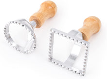 Load image into Gallery viewer, Ravioli Cutter Stamps, Round &amp; Square
